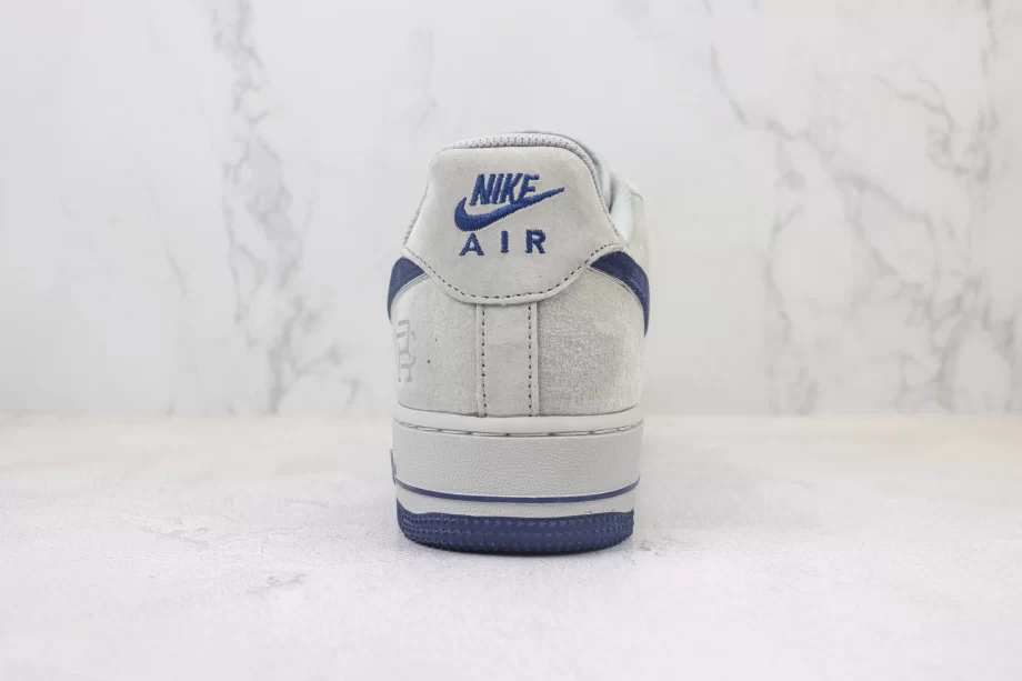 Nike Air Force 1 Low Light Grey Navy Swoosh - AF176