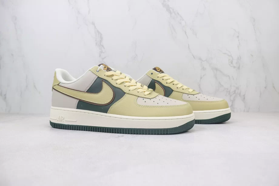 Nike Air Force 1 Low Cream Green Yellow - AF180