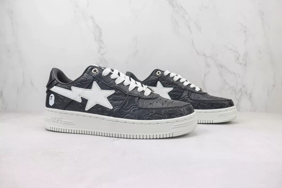 Bape 3 Line Camo Black Bapestas - AF144