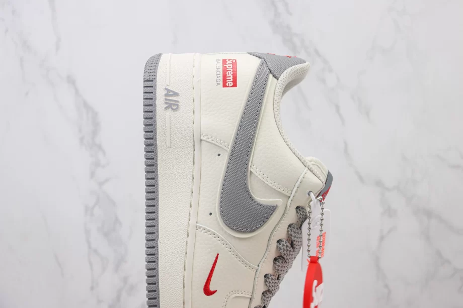 Nike Air Force 1 White Grey " Supreme Balenciaga" - AF162