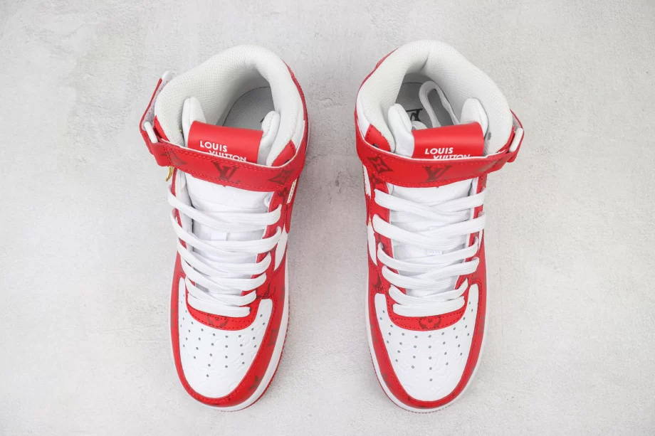 Nike Air Force 1 Mid Louis Vuitton White Red - AF168