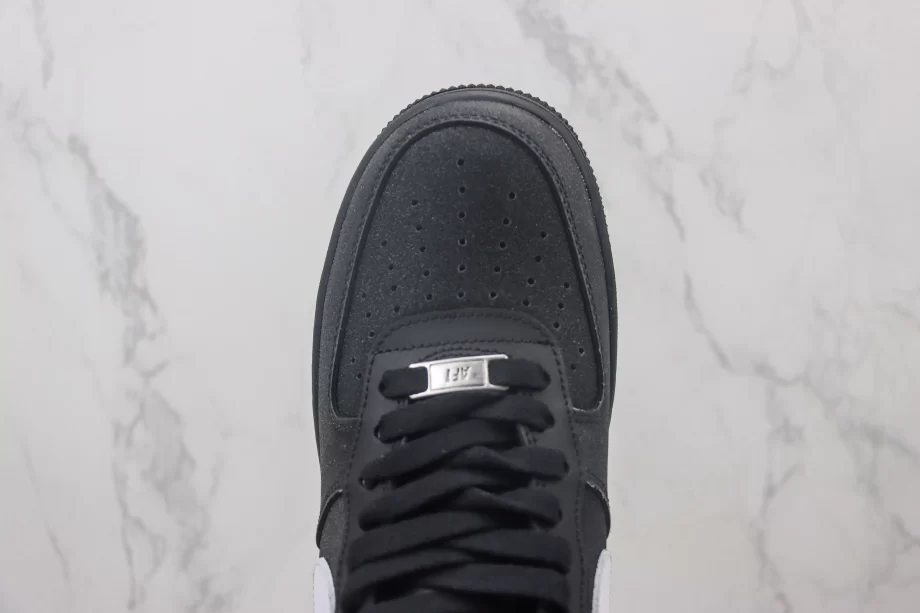 Nike Air Force 1 Low Black White Swoosh - AF167