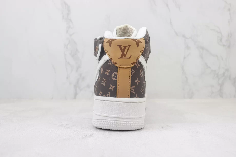 LV x Nike Air Force 1 White Brown Monogram - AF179