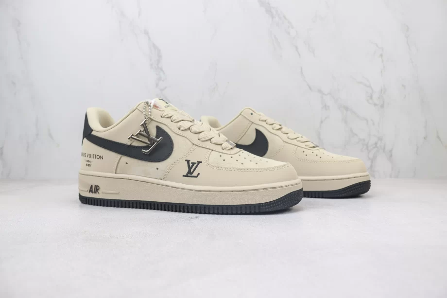 Nike Air Force 1 Low Louis Vuitton Beige Black - AF170