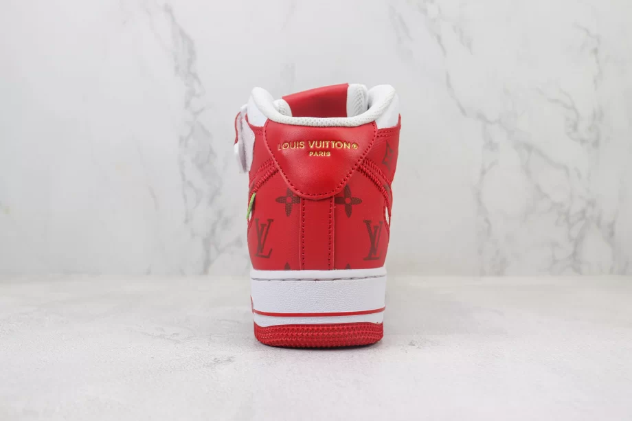 Nike Air Force 1 Mid Louis Vuitton White Red - AF168