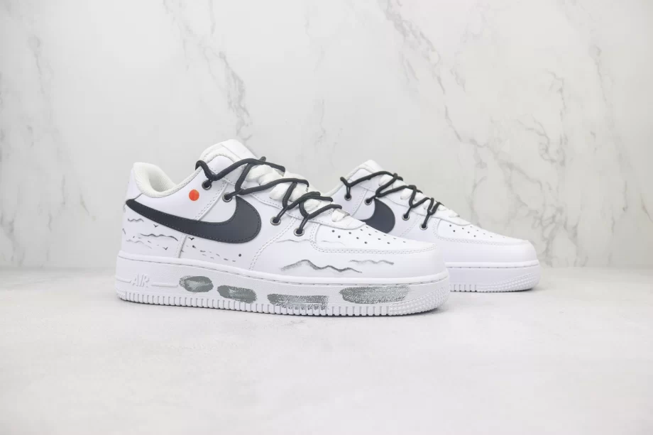 Nike Air Force 1 White Black Utility Laces - AF161