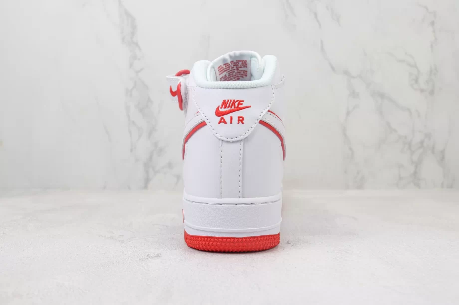 Nike Air Force 1 07 Mid White Red - AF142