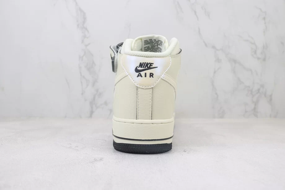 Nike Air Force 1 Mid White Cream Black - AF153