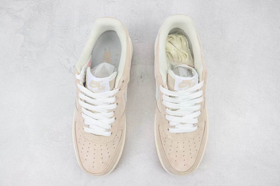 Nike Air Force 1 Low Beige White Swoosh - AF159