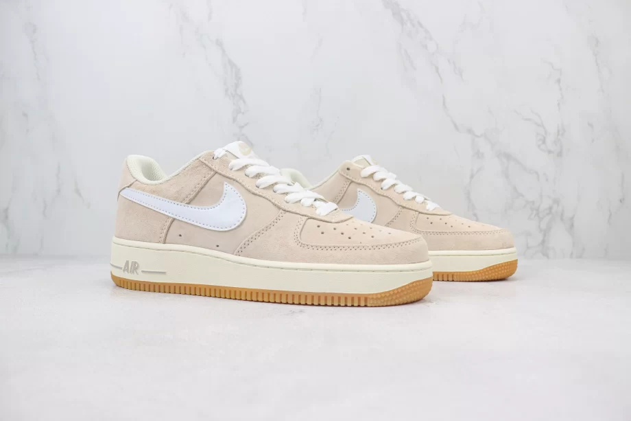 Nike Air Force 1 Low Beige White Swoosh - AF159