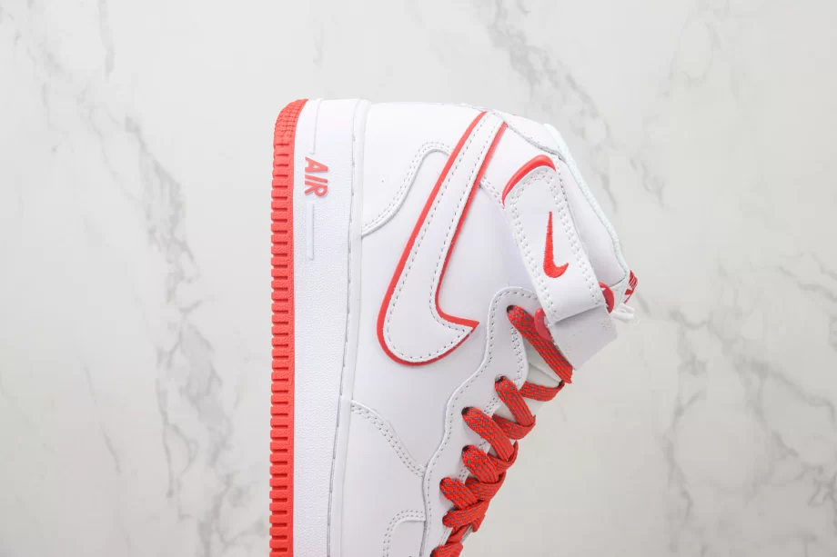 Nike Air Force 1 07 Mid White Red - AF142