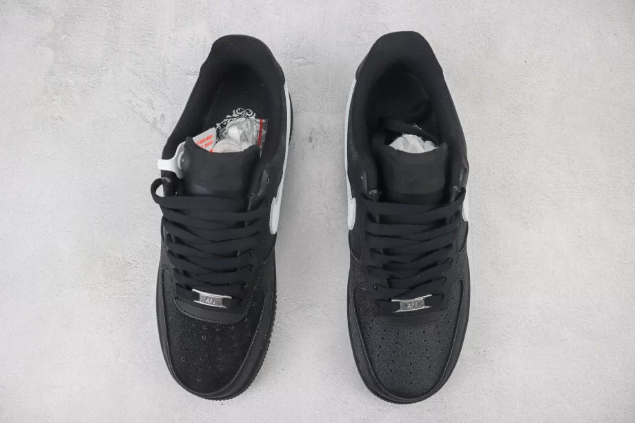 Nike Air Force 1 Low Black White Swoosh - AF167