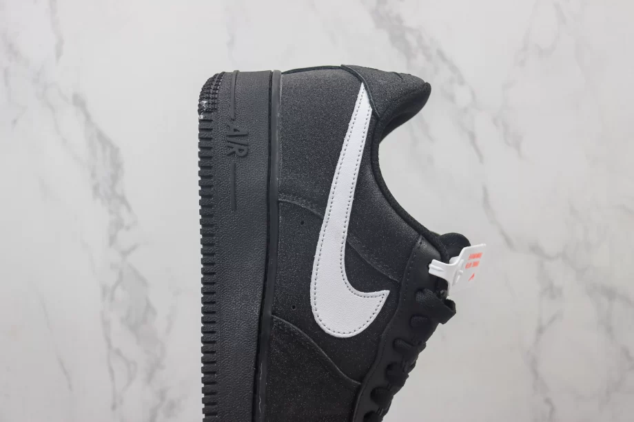 Nike Air Force 1 Low Black White Swoosh - AF167