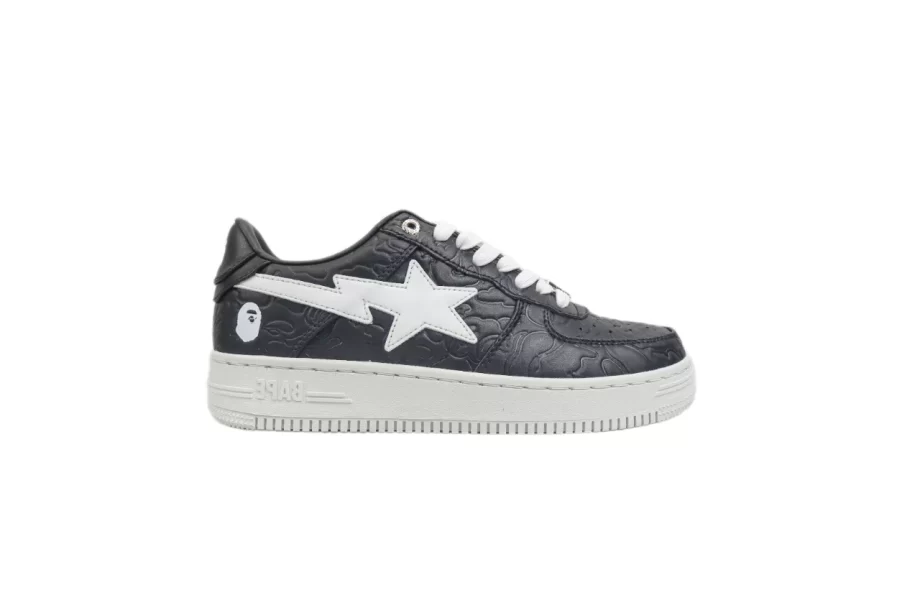 Bape 3 Line Camo Black Bapestas - AF144