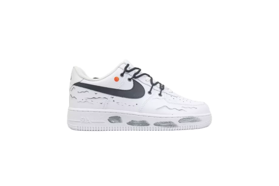 Nike Air Force 1 White Black Utility Laces - AF161