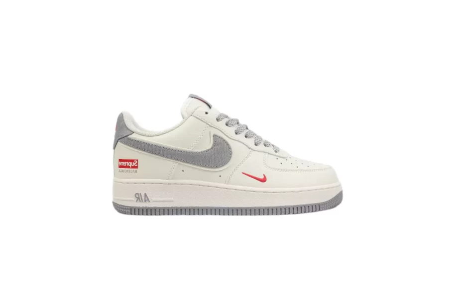 Nike Air Force 1 White Grey " Supreme Balenciaga" - AF162