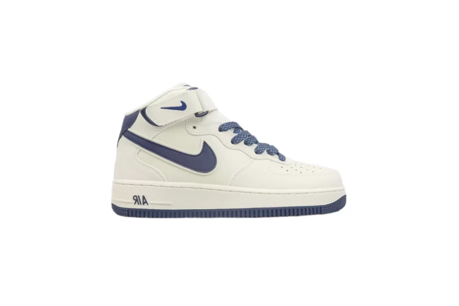 Nike Air Force 1 Mid White Deep Blue - AF171