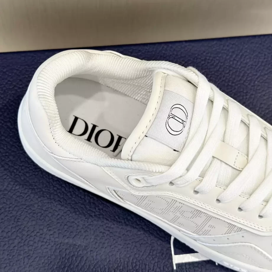 B27 Low-Top Sneaker White Smooth Calfskin and Dior Oblique Galaxy Leather - CDO113