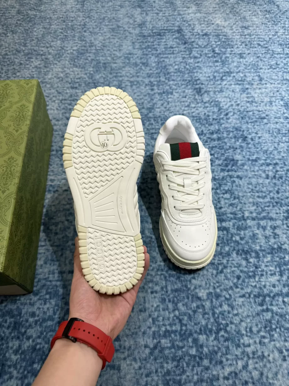 Gucci Re-Web Sneaker White Leather - GCC2023