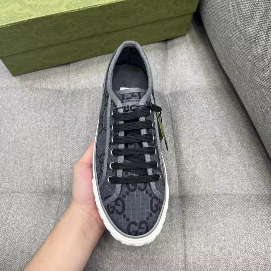 Gucci Tennis 1977 Sneaker Dark Grey And Black GG Ripstop - GCC210