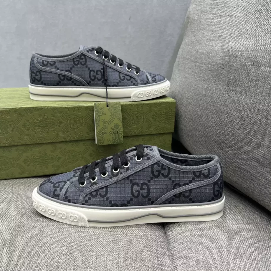 Gucci Tennis 1977 Sneaker Dark Grey And Black GG Ripstop - GCC210