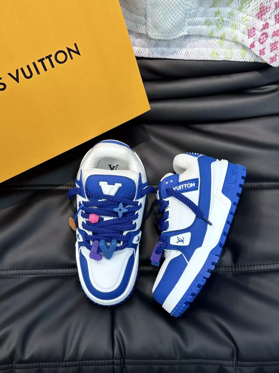 LV Trainer Maxi Sneaker Blue Mix of Materials - LSVT243