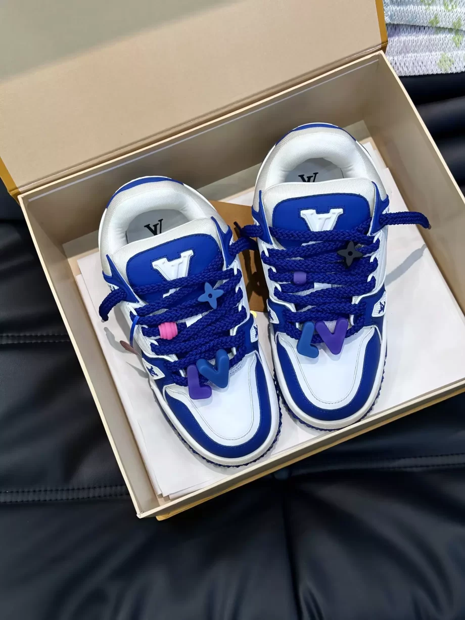 LV Trainer Maxi Sneaker Blue Mix of Materials - LSVT243