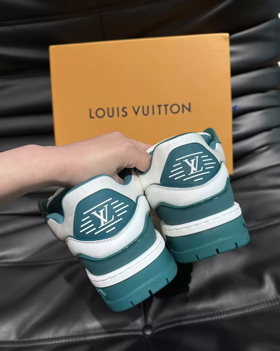 LV Trainer Maxi Sneaker Green Bicolor Calf Leather - LSVT226