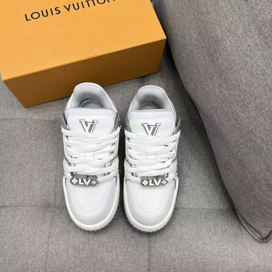 LV Trainer Maxi Sneaker Grey Bicolor Calf Leather