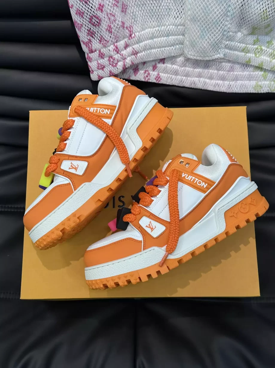 LV Trainer Maxi Sneaker Orange Mix of Materials - LSVT241