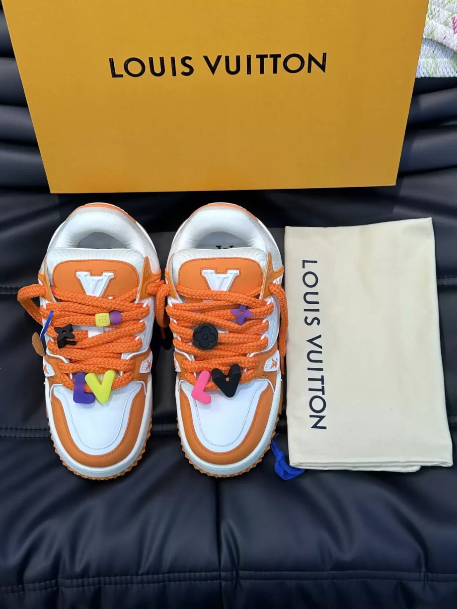 LV Trainer Maxi Sneaker Orange Mix of Materials - LSVT241