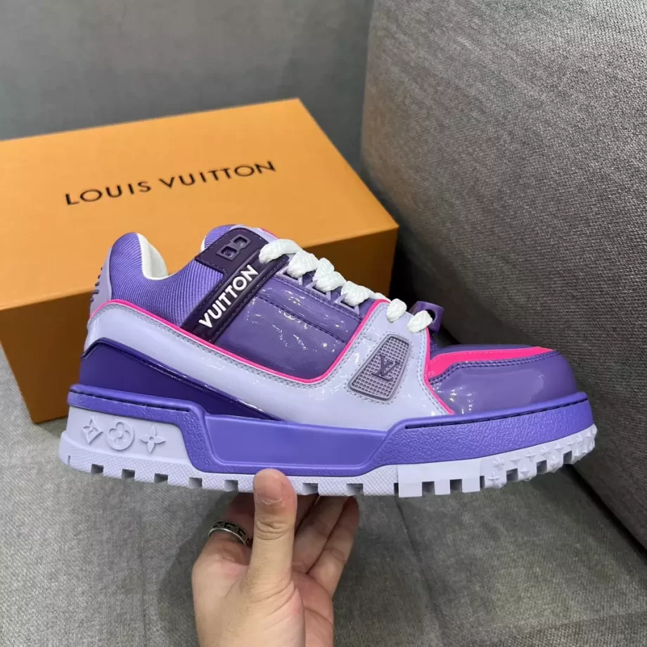 LV Trainer Maxi Sneaker Purple Lasered Monogram Canvas - LSVT233