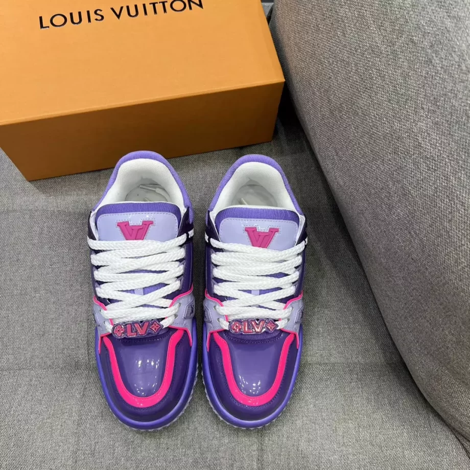 LV Trainer Maxi Sneaker Purple Lasered Monogram Canvas - LSVT233