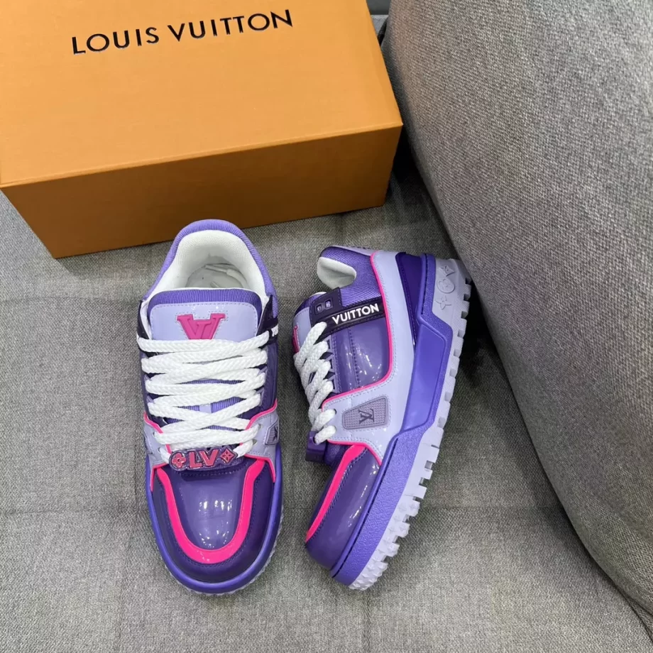 LV Trainer Maxi Sneaker Purple Lasered Monogram Canvas - LSVT233