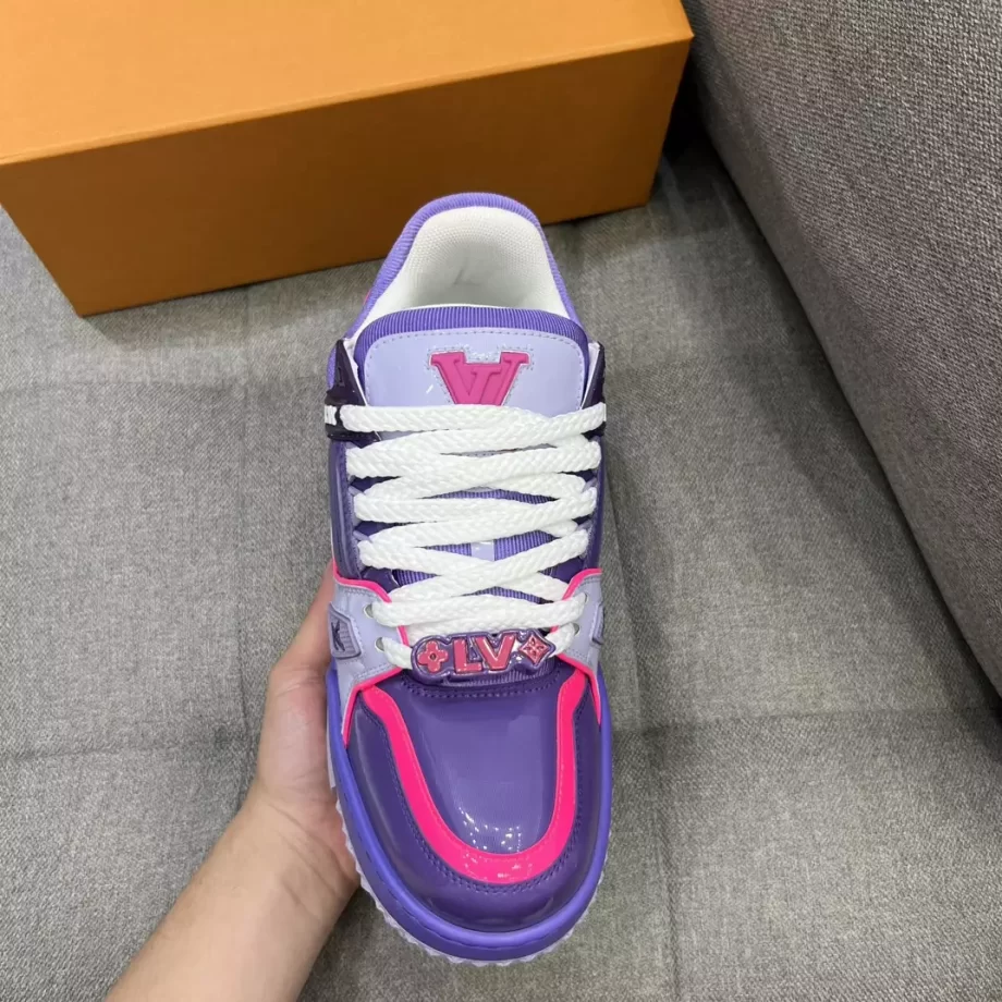 LV Trainer Maxi Sneaker Purple Lasered Monogram Canvas - LSVT233