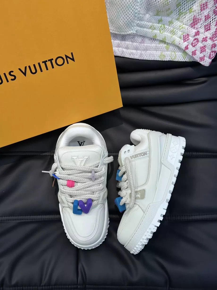 LV Trainer Maxi Sneaker White Mix of Materials - LSVT239