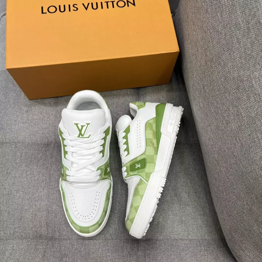 LV Trainer Sneaker Green Damier Canvas - LSVT257