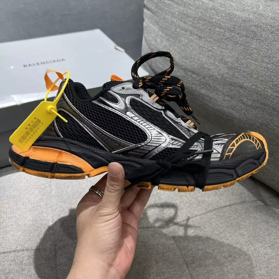 Balenciaga Men's 3XL Sneaker in Black/Orange/Grey - BB297