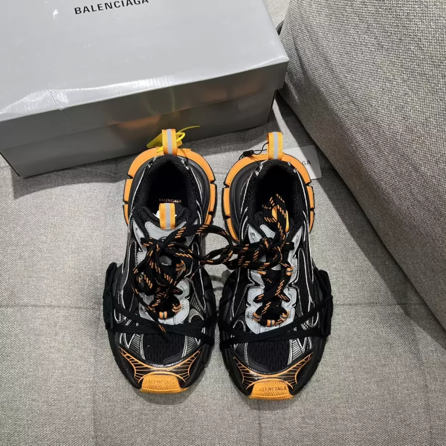 Balenciaga Men's 3XL Sneaker in Black/Orange/Grey - BB297