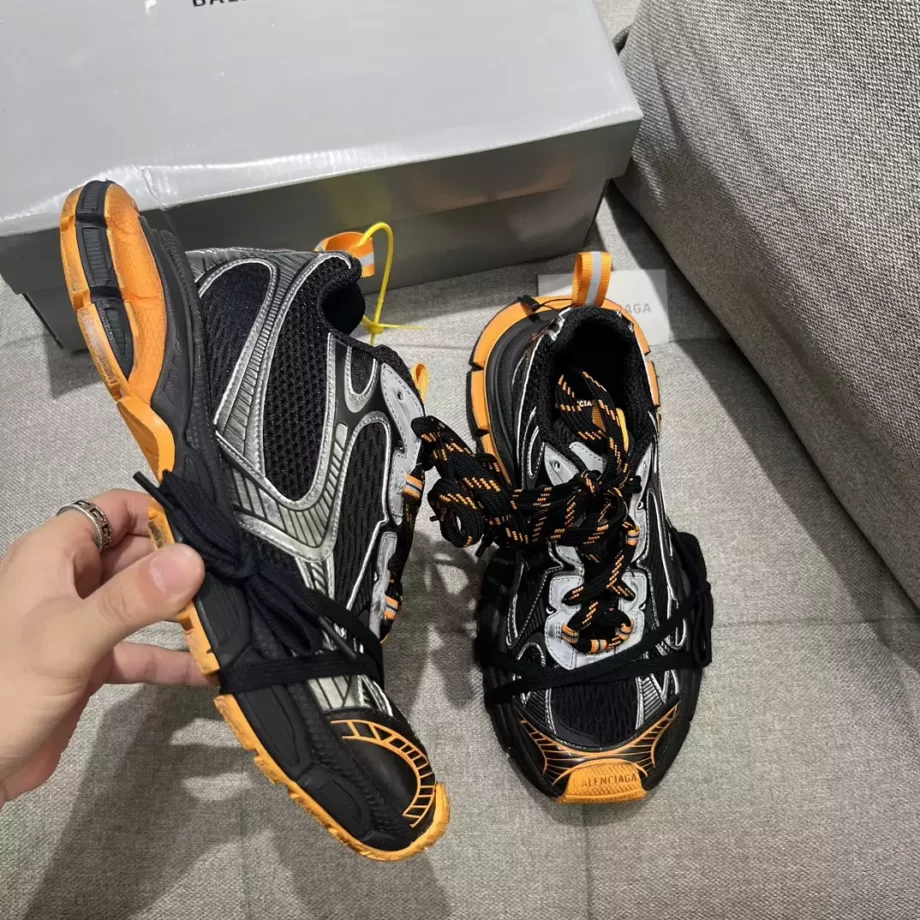 Balenciaga Men's 3XL Sneaker in Black/Orange/Grey - BB297