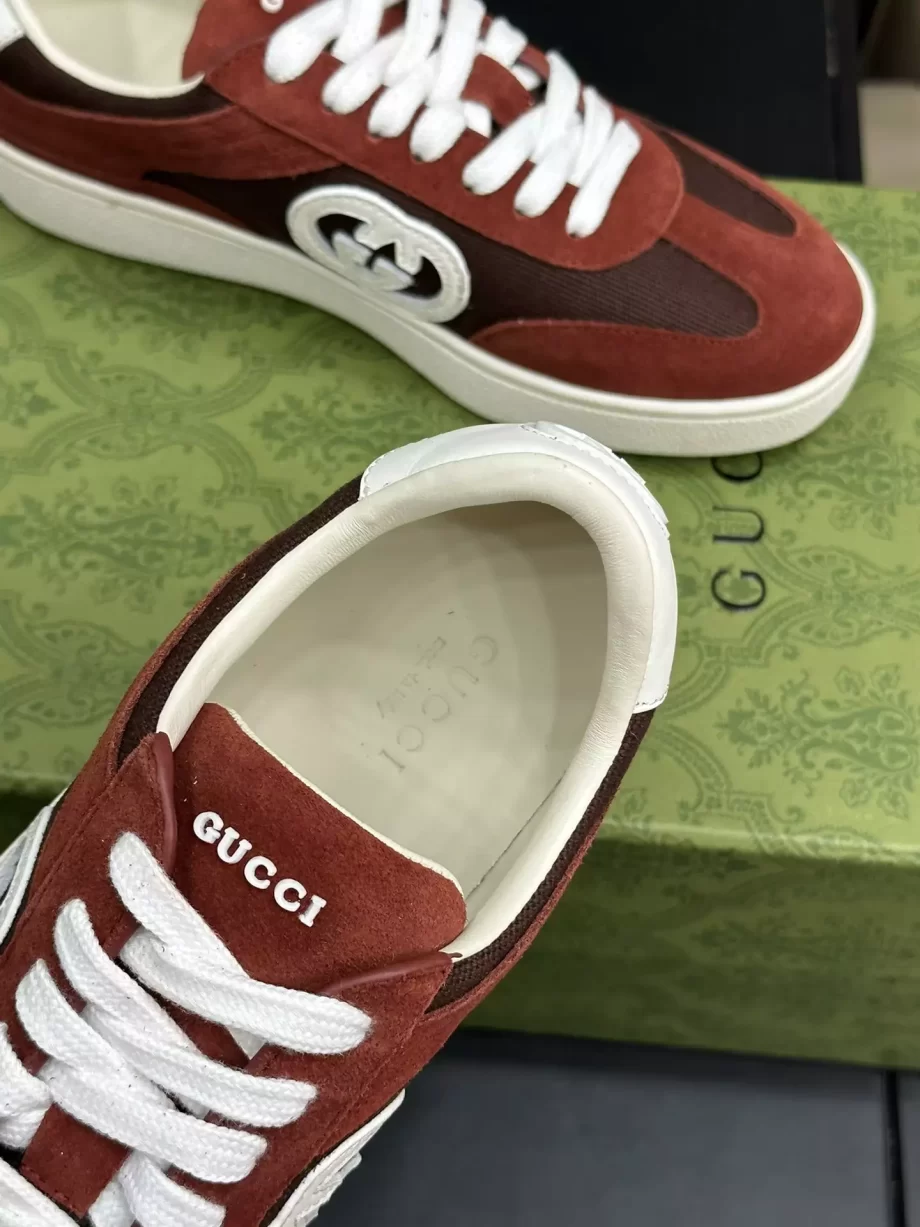 Gucci Interlocking G Sneaker Bordeaux Suede