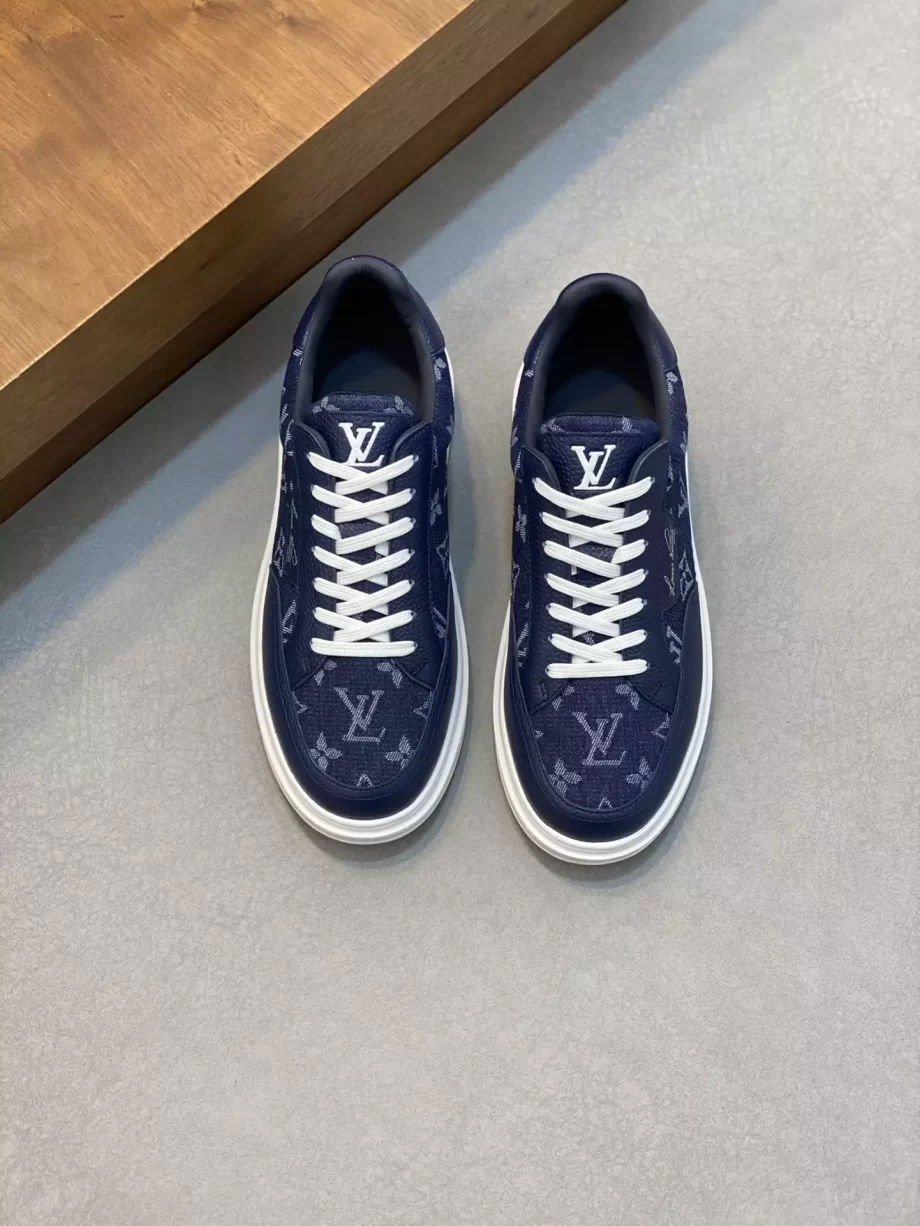 LV Beverly Hills Sneaker Blue Monogram Denim - LSVT266