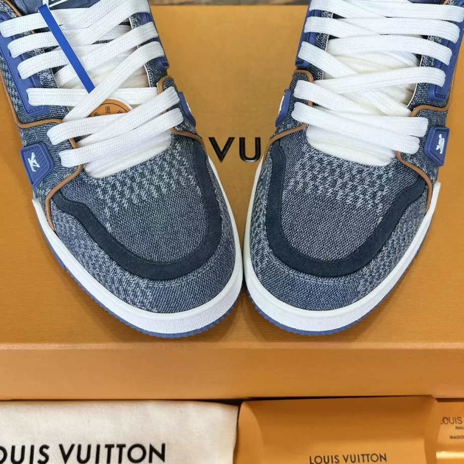 LV Trainer Sneaker Blue Damier 3D Denim - LSVT271