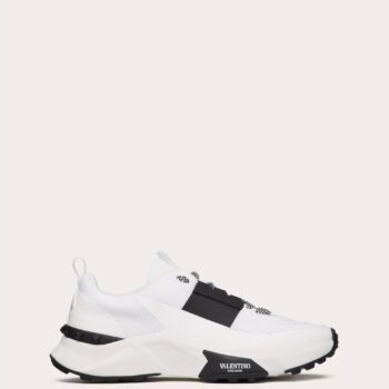 Valentino True Act Low Top Sneaker in Mesh and Rubberized Fabric - VLS076