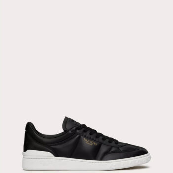 Valentino Upvillage Low Top Nappa Leather Sneaker in Black - VLS082