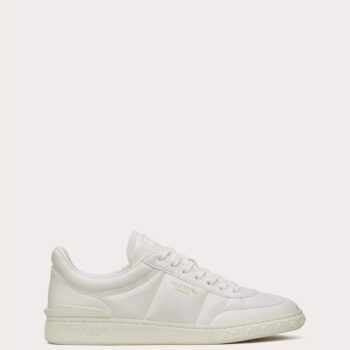 Valentino Upvillage Low Top Nappa Leather Sneaker in White - VLS083