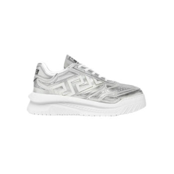 Versace Metallic Greca Odissea Sneakers Silver - VSC046