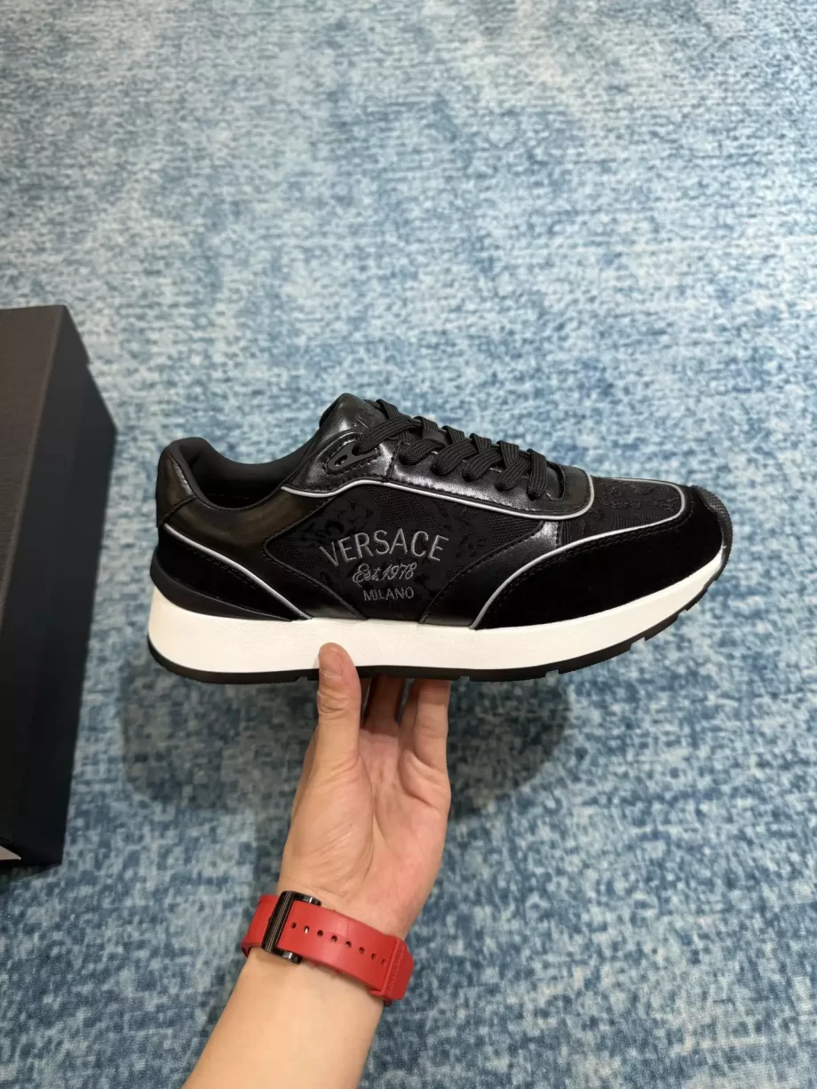 Versace Milano Runner Sneakers Black - VSC049