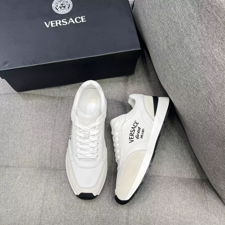 Versace Milano Runner Sneakers White - VSC048