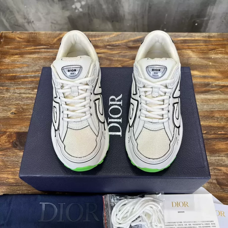 B30 Sneaker Cream Mesh and Technical Fabric - CDO143